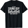 Camiseta Preta Unissex Estampa The Sound Guy T-Shirt • Cotton Stamp